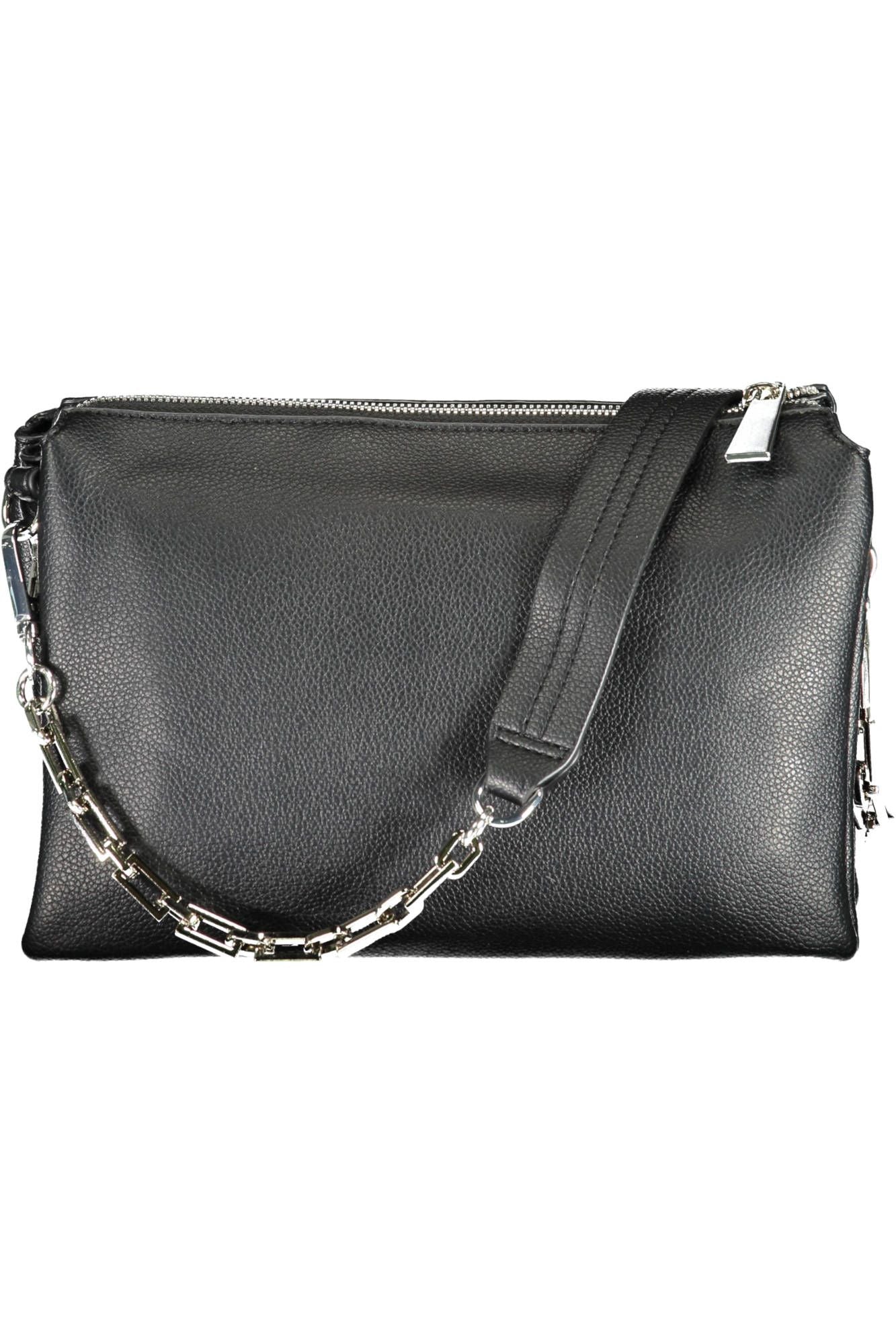 Black Polyethylene Women Handbag