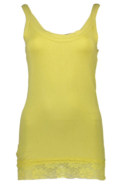  - Yellow Cotton Women Top