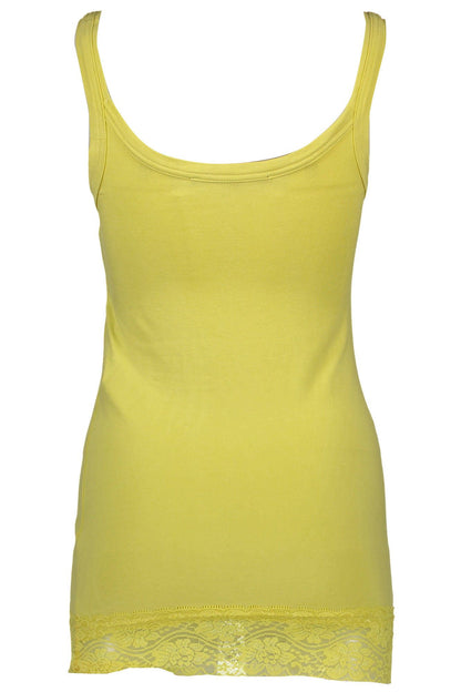  - Yellow Cotton Women Top