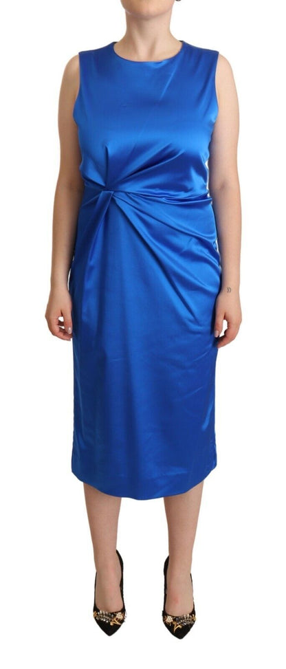  - Elegant Sleeveless Sheath Midi Dress