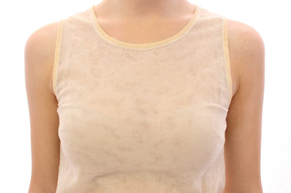 Elegant Beige Tank Top Blouse - The Luxe Alliance