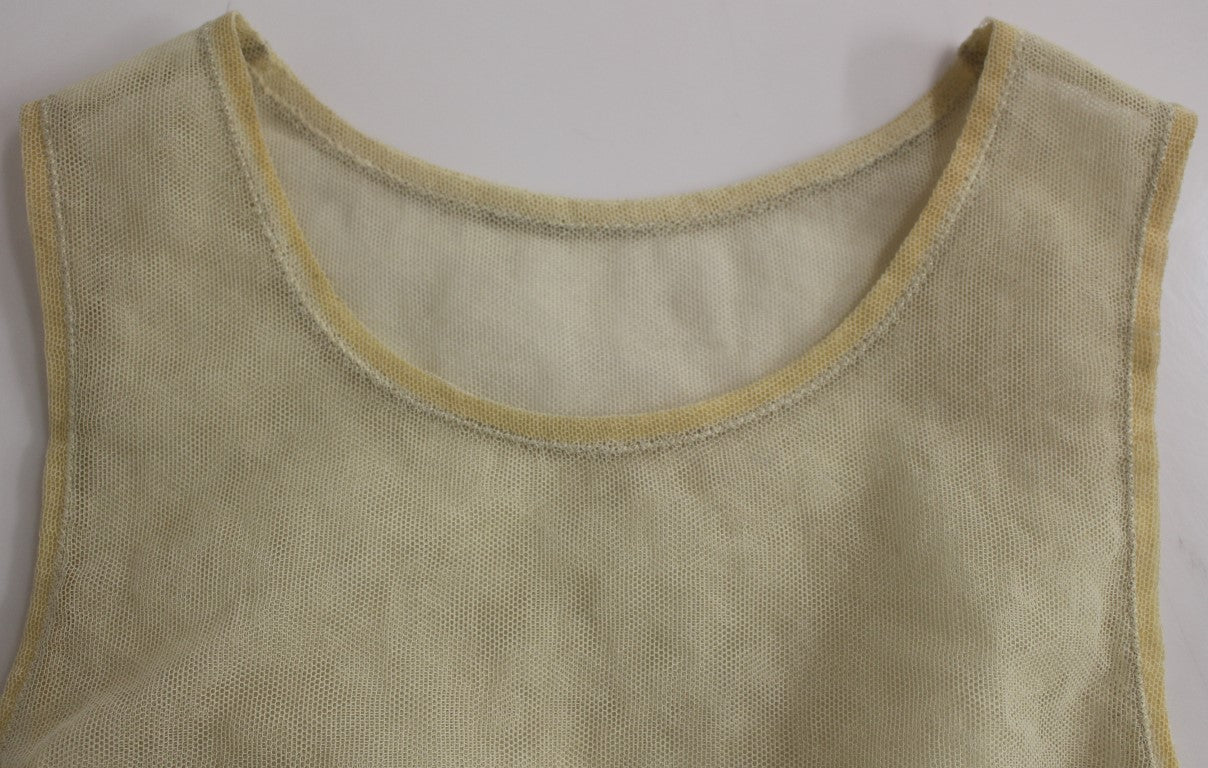  - Elegant Beige Tank Top Blouse