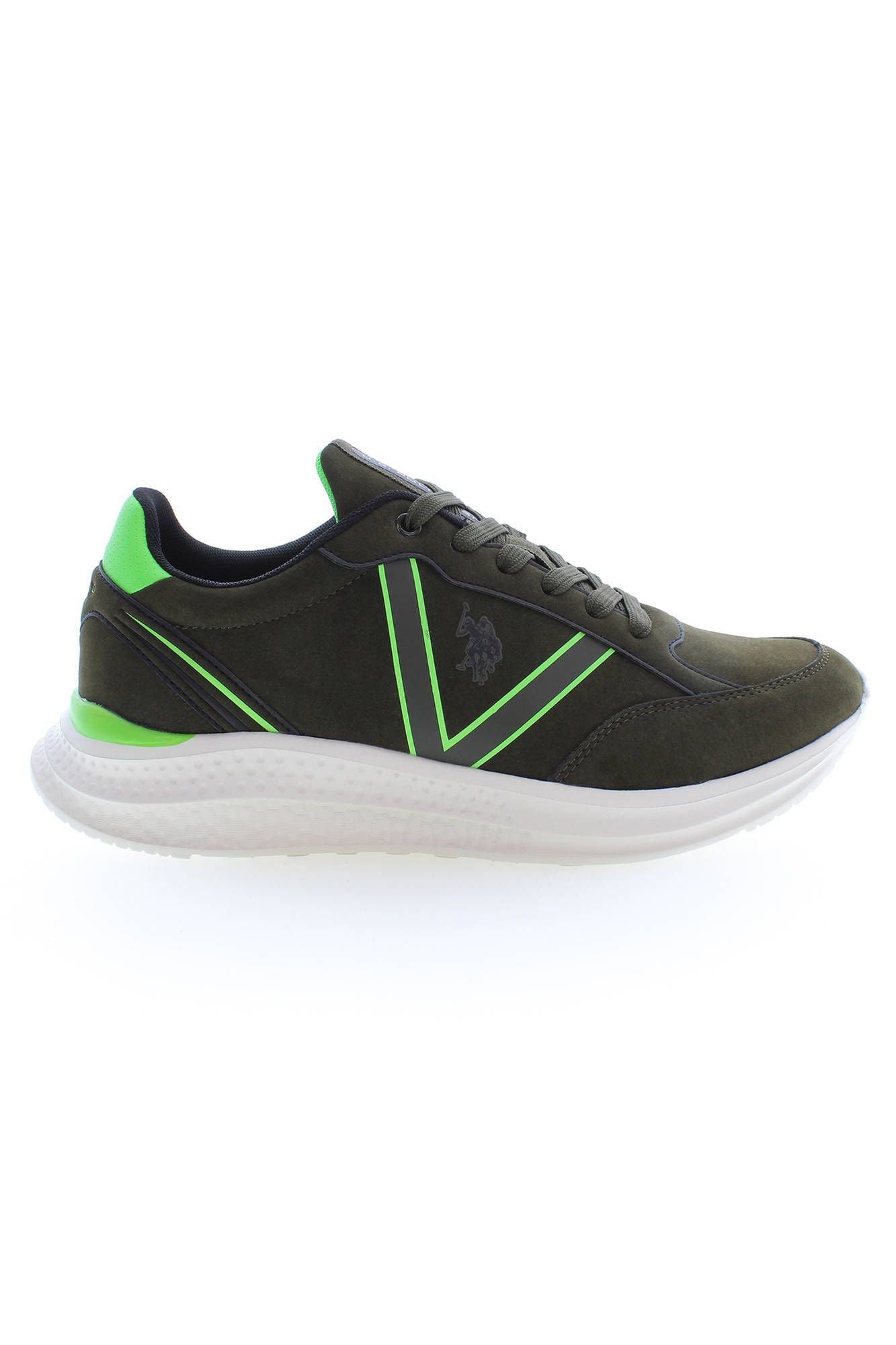  - Green Polyester Men Sneaker