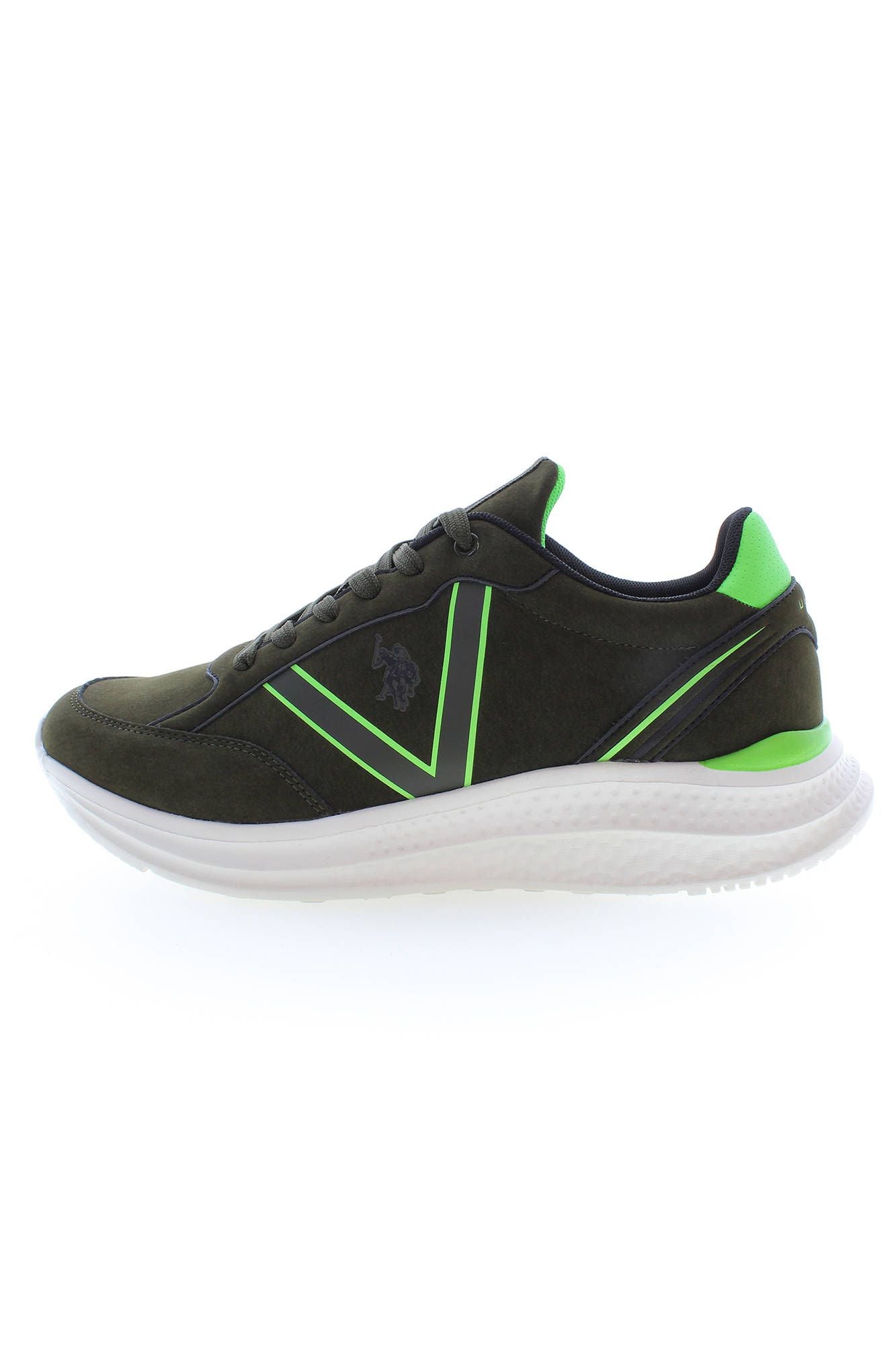  - Green Polyester Men Sneaker