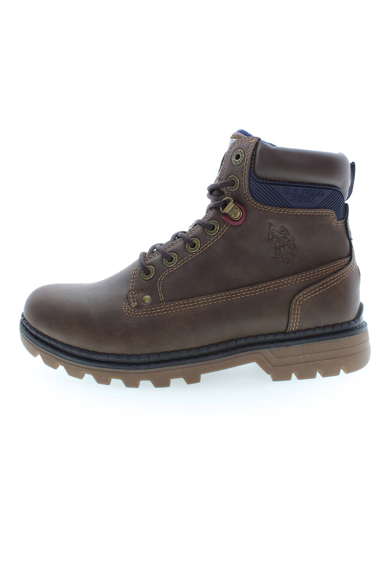  - Brown Polyester Men Boot