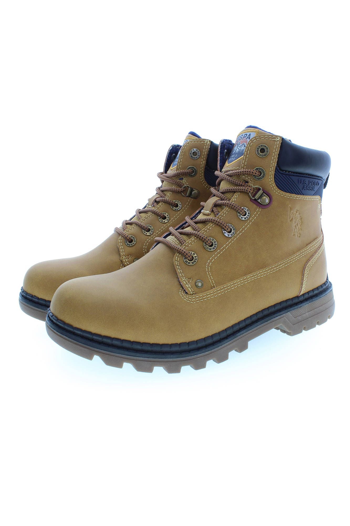  - Beige Polyester Men Boot