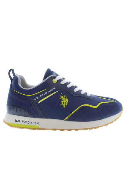  - Blue Polyester Men Sneaker