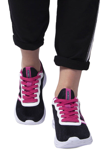  - Black Polyester Women Sneaker