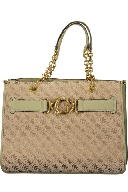  - Green Polyester Women Handbag