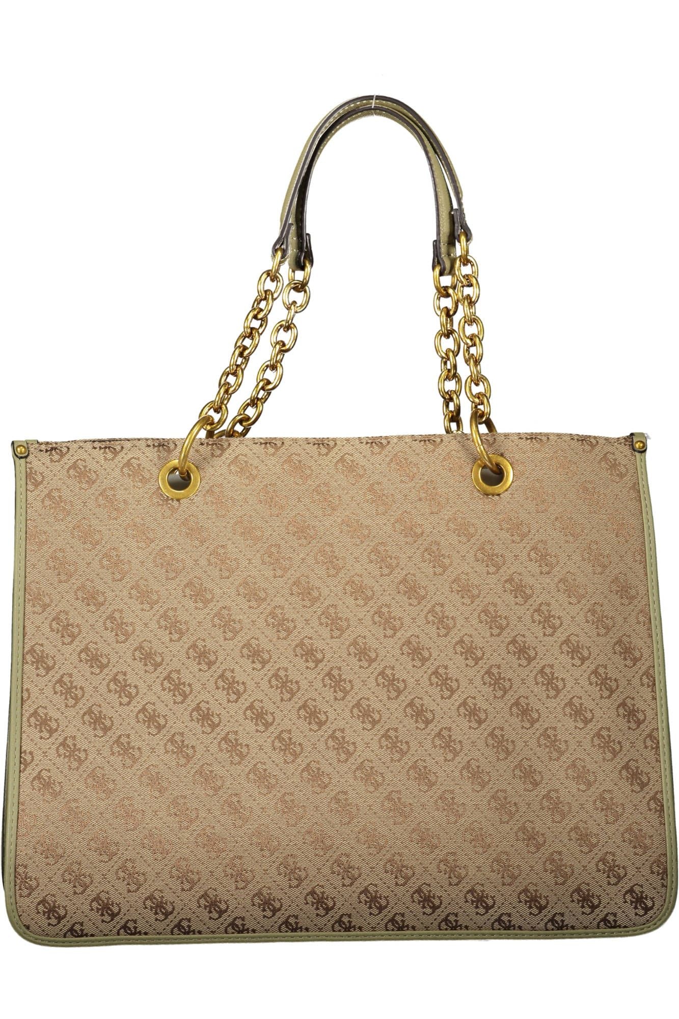  - Green Polyester Women Handbag