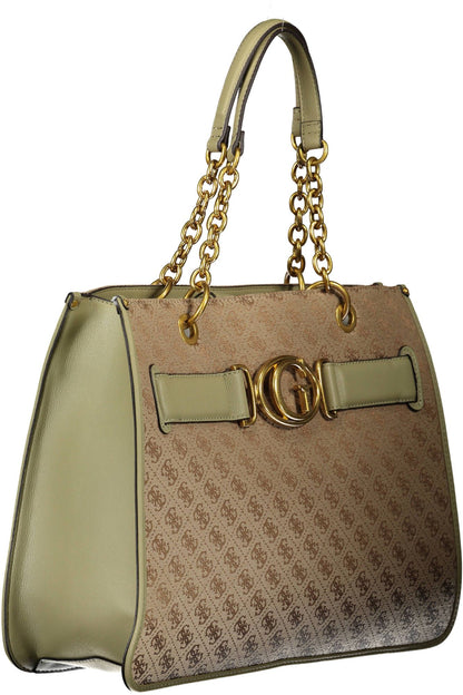  - Green Polyester Women Handbag