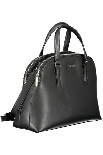  - Black Polyester Women Handbag