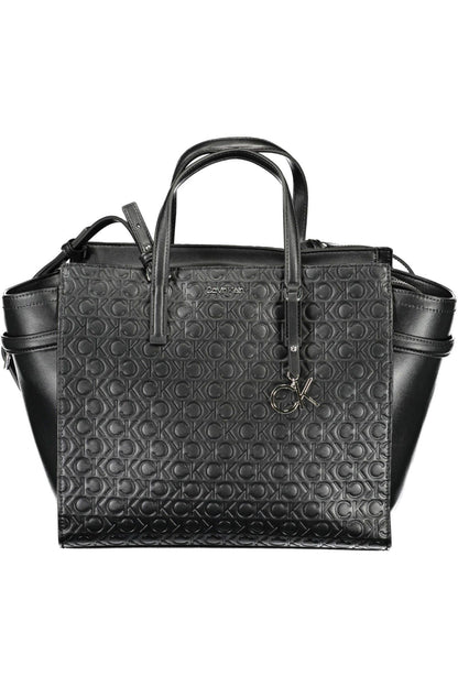  - Black Polyester Women Handbag