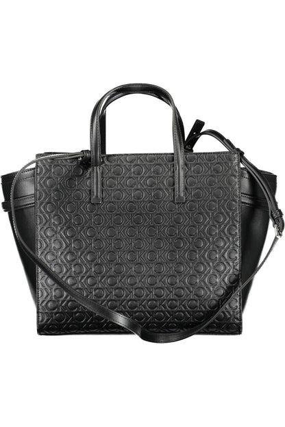  - Black Polyester Women Handbag