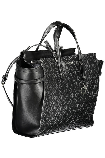  - Black Polyester Women Handbag