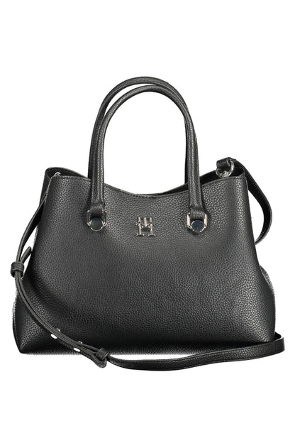  - Black Polyester Women Handbag