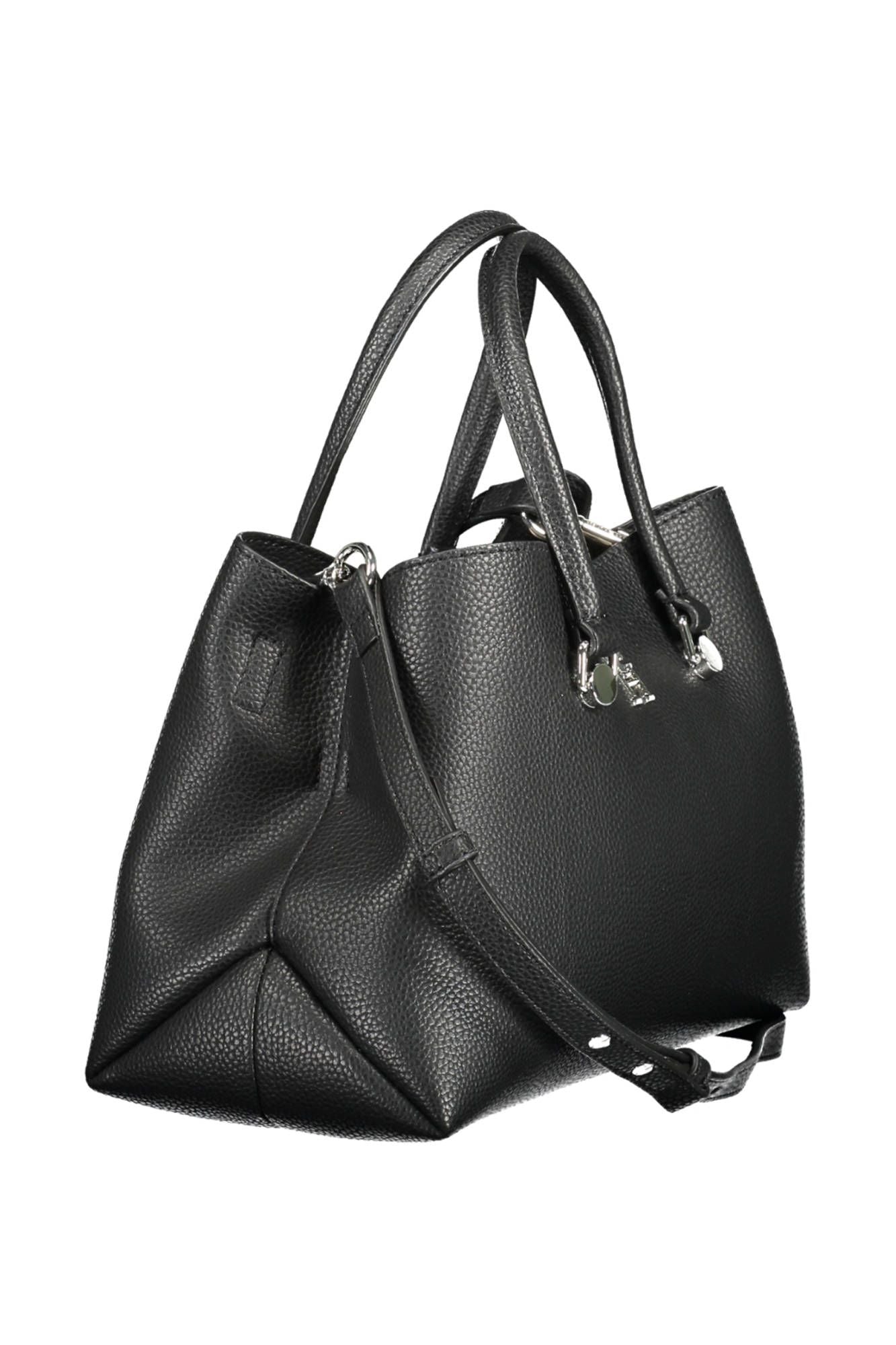  - Black Polyester Women Handbag