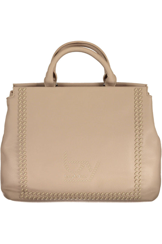  - Beige Polyethylene Women Handbag