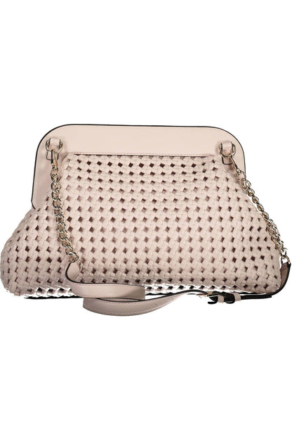  - Pink Polyethylene Women Handbag