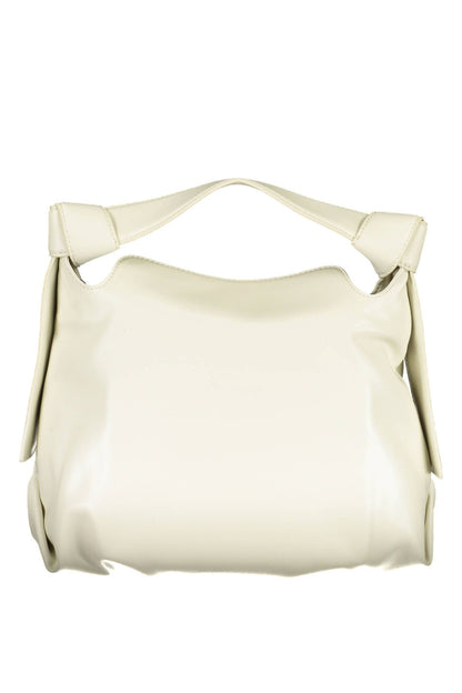  - Beige Polyester Women Handbag