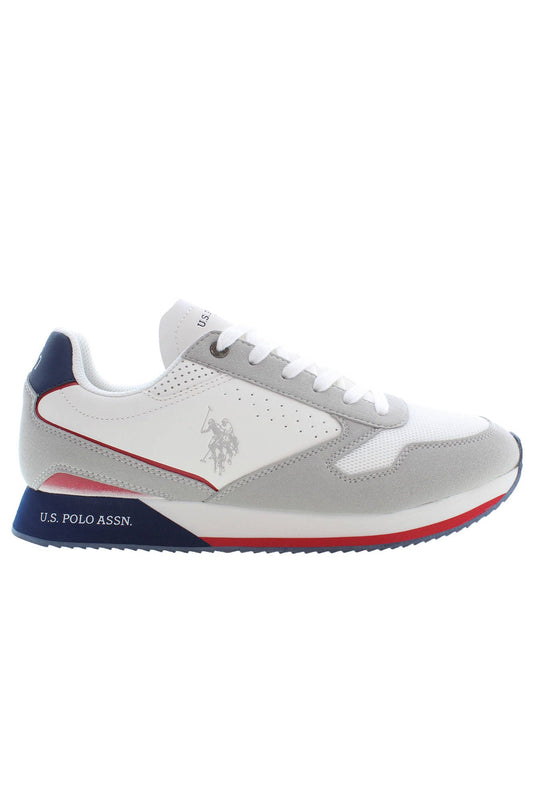  - White Polyester Men Sneaker