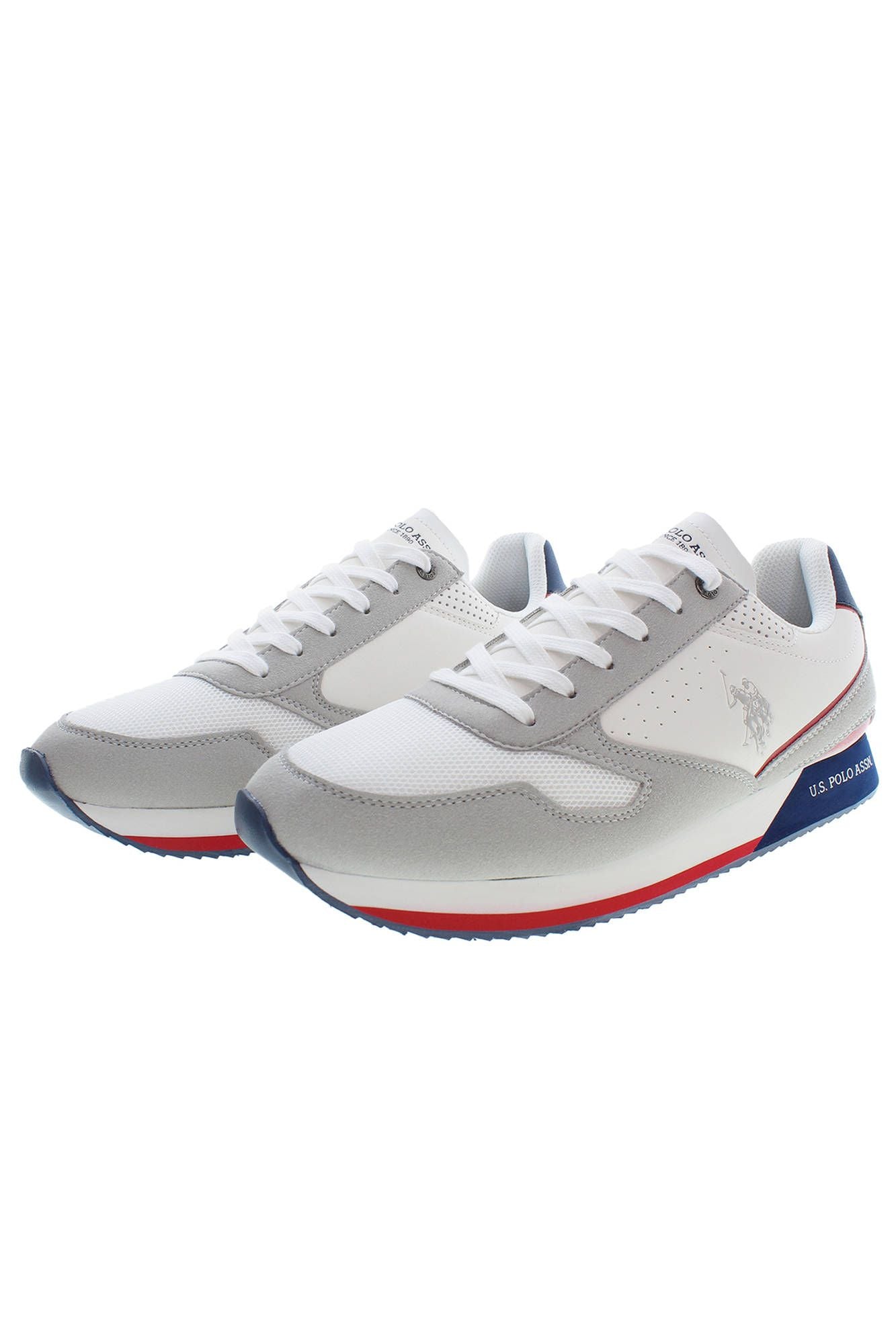 White Polyester Men Sneaker