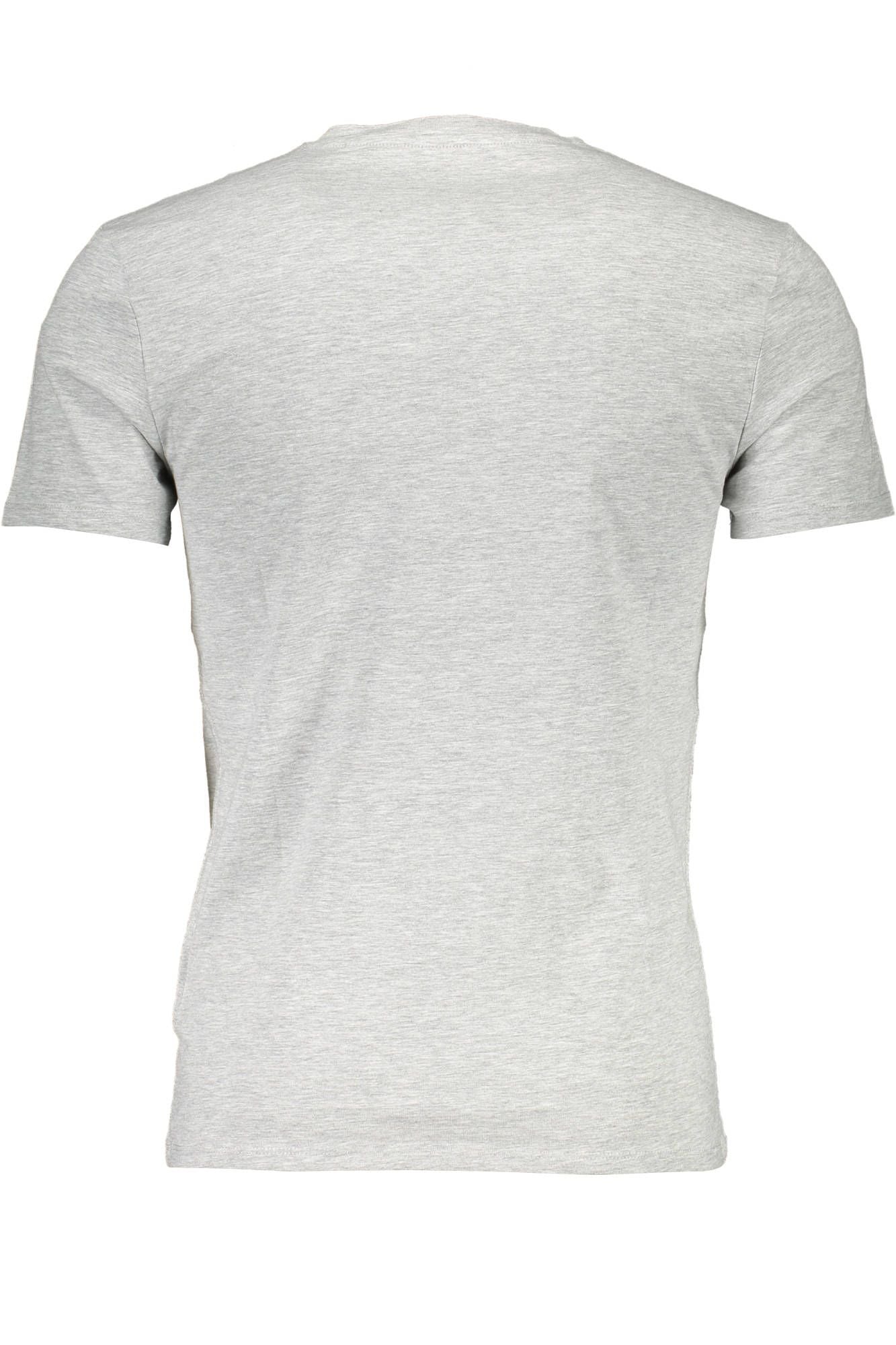  - Gray Cotton Men T-Shirt