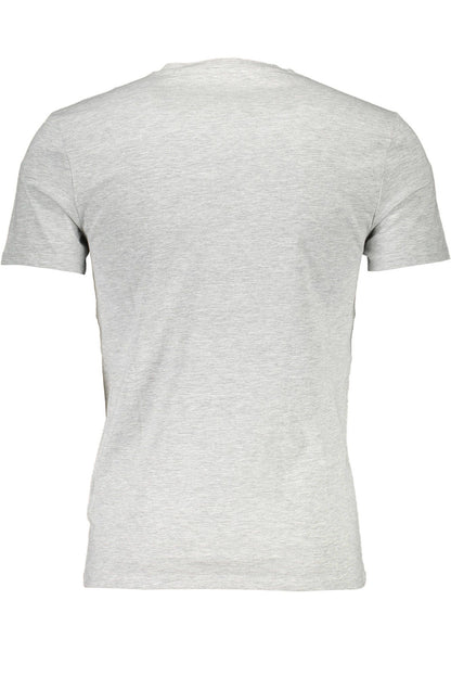  - Gray Cotton Men T-Shirt