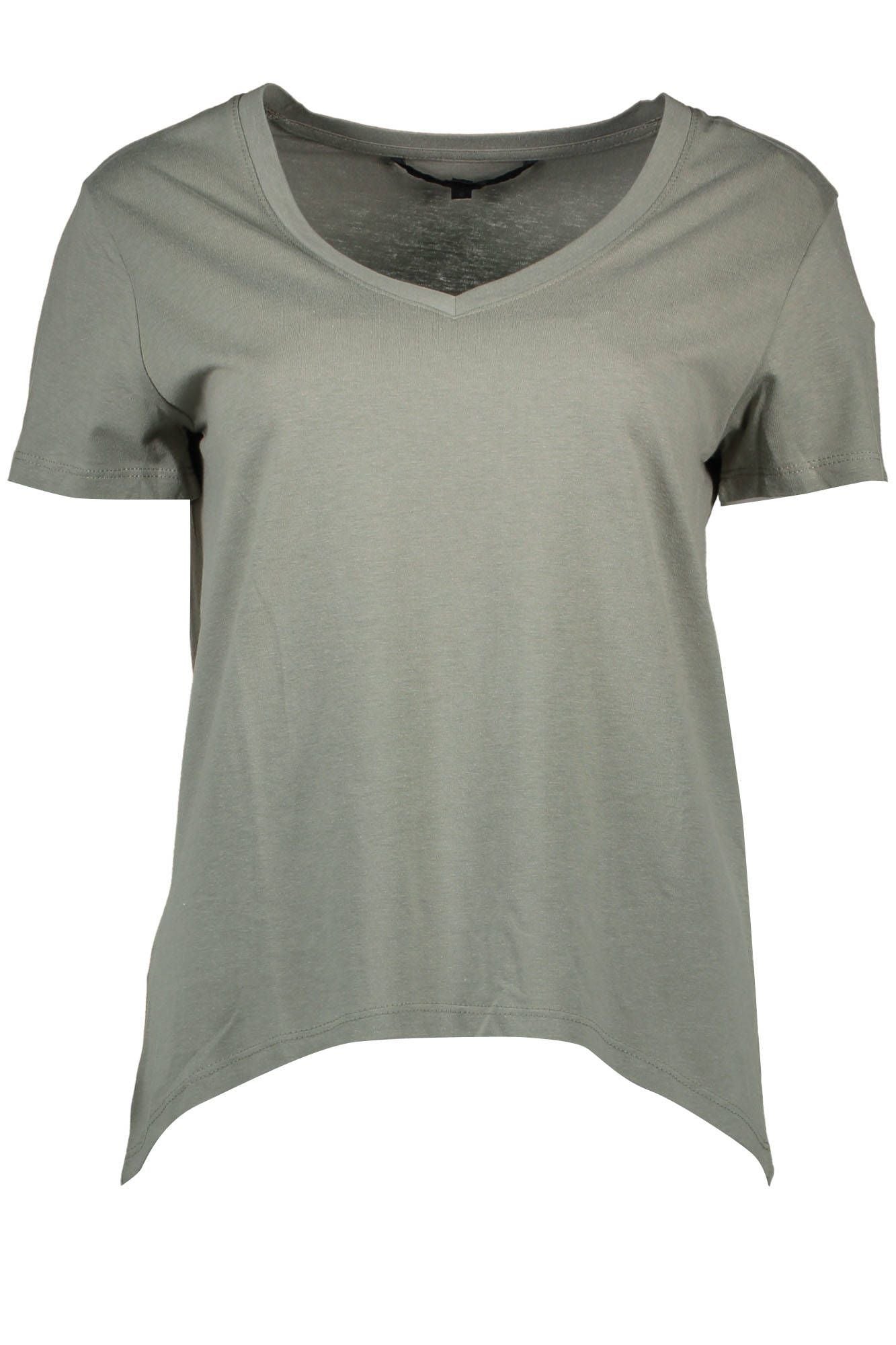  - Green Cotton Women T-Shirt