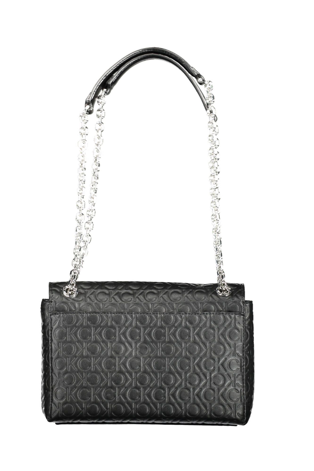  - Black Polyester Women Handbag