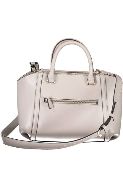  - Gray Polyethylene Women Handbag