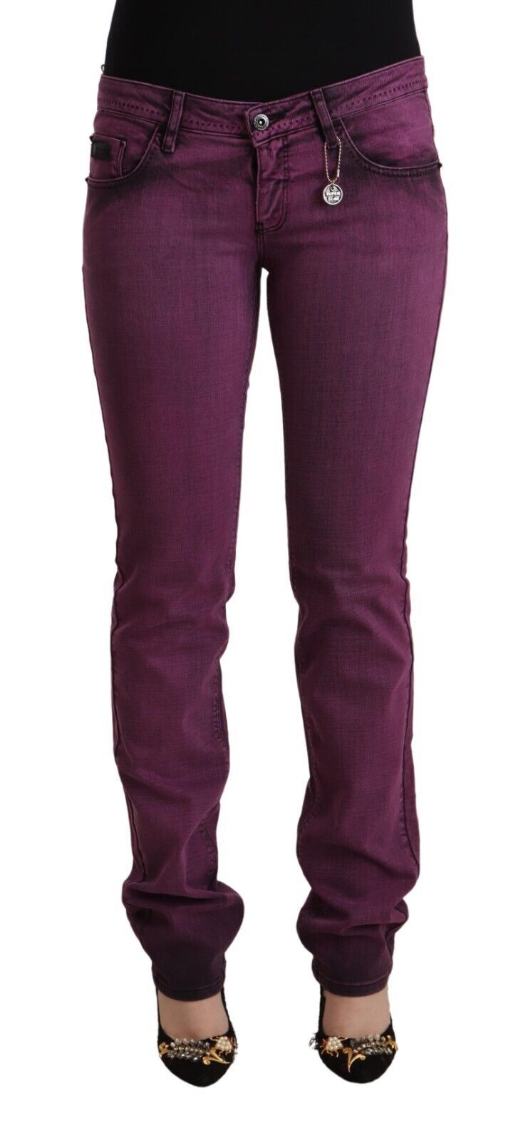  - Elegant Purple Slim Fit Denim Jeans