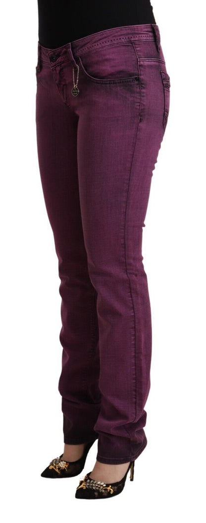  - Elegant Purple Slim Fit Denim Jeans