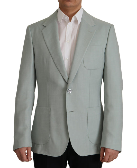  - Elegant Slim Fit Cashmere Silk Blazer Jacket