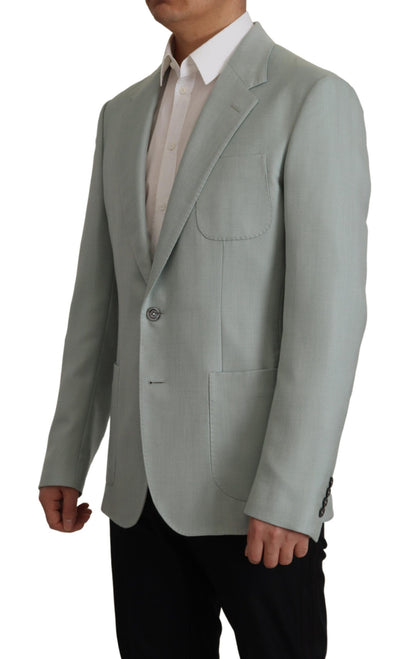  - Elegant Slim Fit Cashmere Silk Blazer Jacket