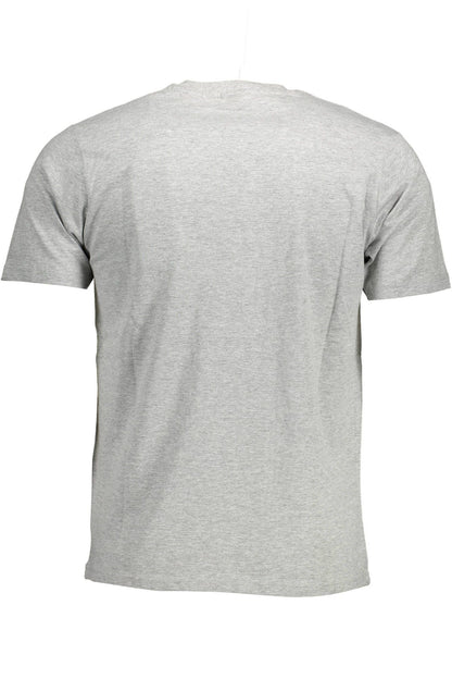  - Gray Cotton Men T-Shirt