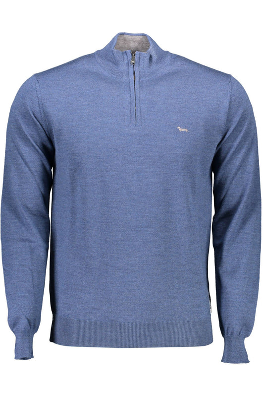 Blue Wool Men Sweater - The Luxe Alliance