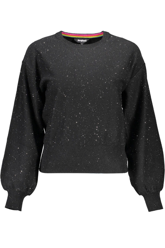  - Black Polyester Women Sweater