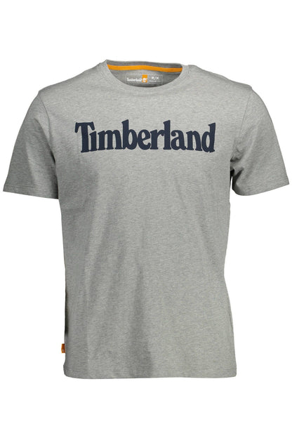  - Gray Cotton Men T-Shirt