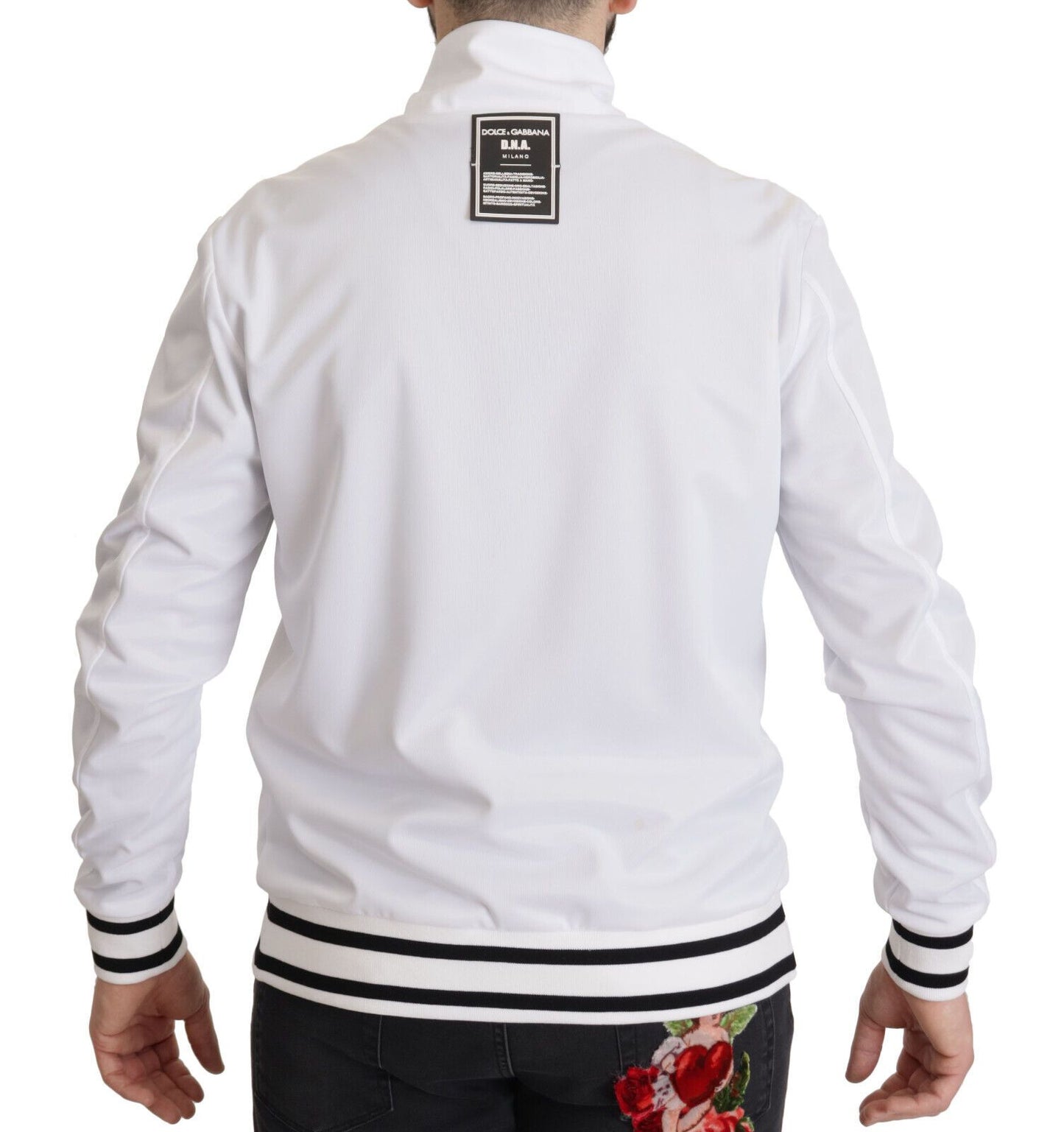  - Sleek White Zip Sweater for Men