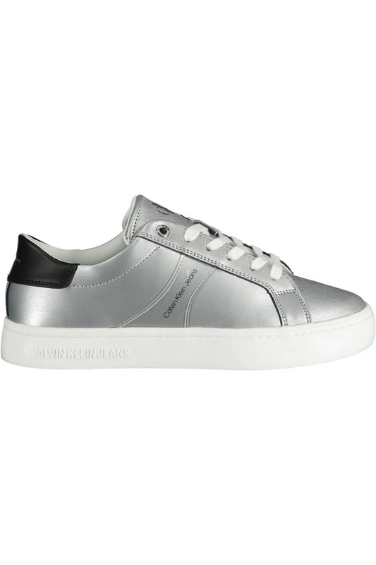 Silver Cotton Women Sneaker - The Luxe Alliance