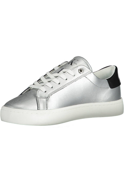 Silver Cotton Women Sneaker - The Luxe Alliance