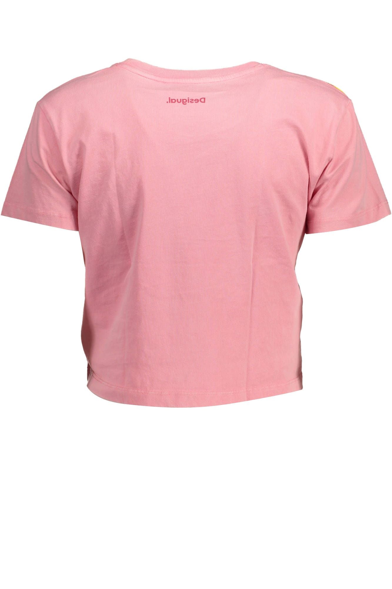  - Pink Cotton Women Top