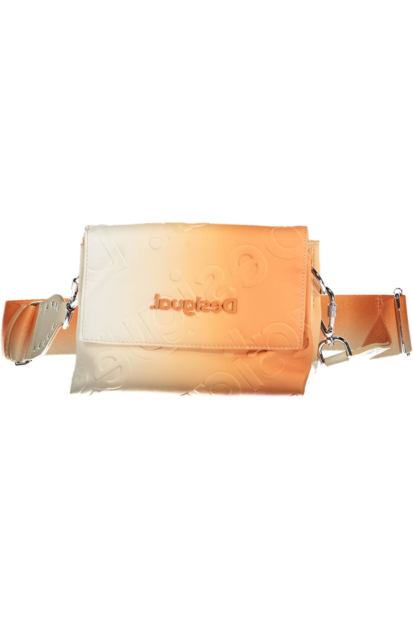  - Orange Polyethylene Women Handbag