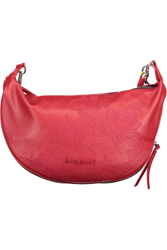  - Red Polyethylene Women Handbag