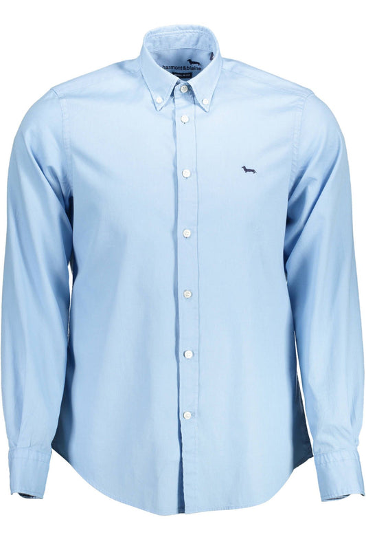 Light Blue Cotton Men Shirt - The Luxe Alliance