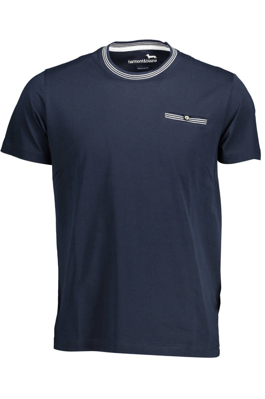 Blue Cotton Men T-Shirt - The Luxe Alliance