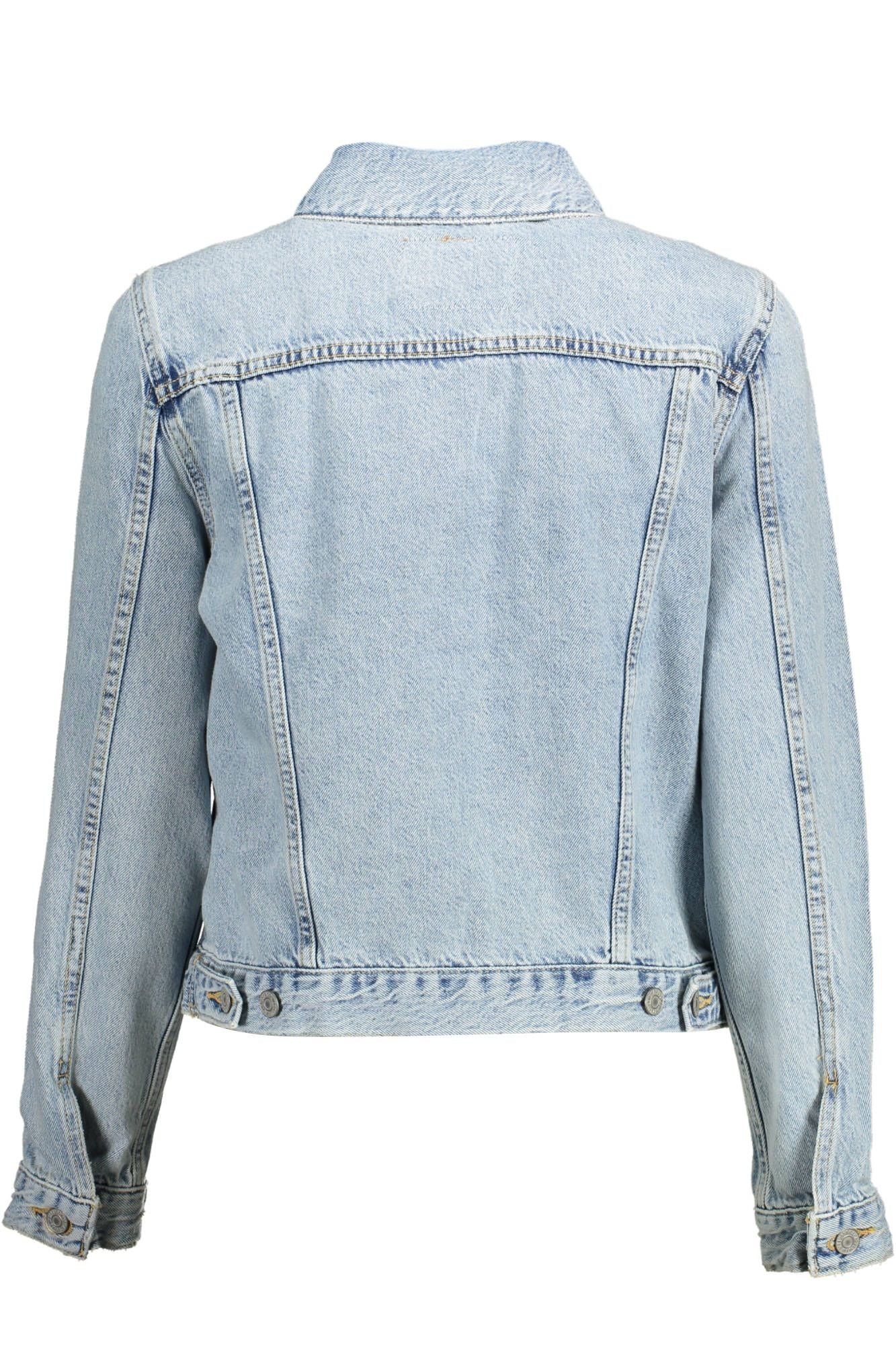  - Light Blue Cotton Women Jacket