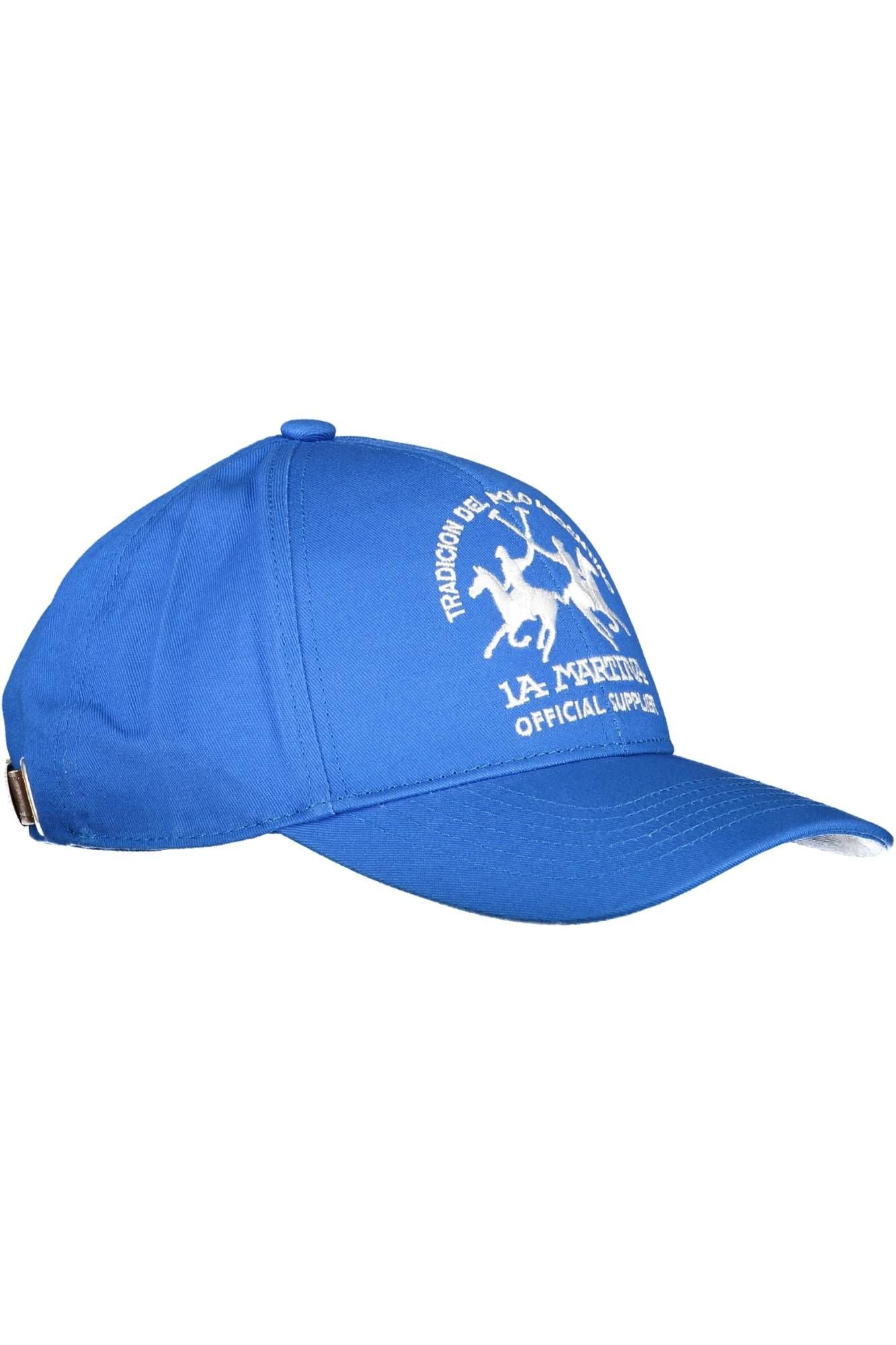 Blue Cotton Men Cap - The Luxe Alliance