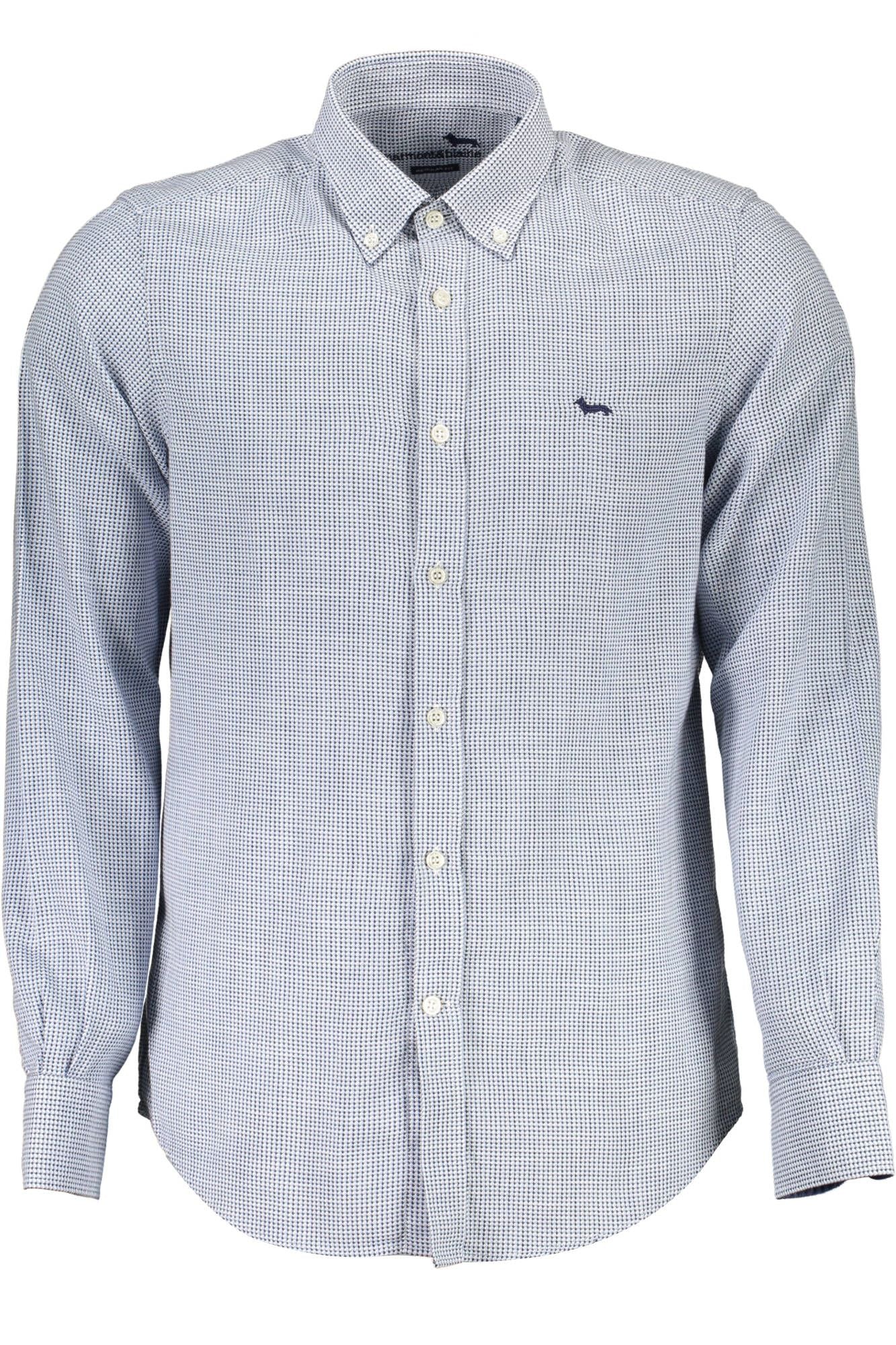  - Elegant Light Blue Cotton Shirt for Men